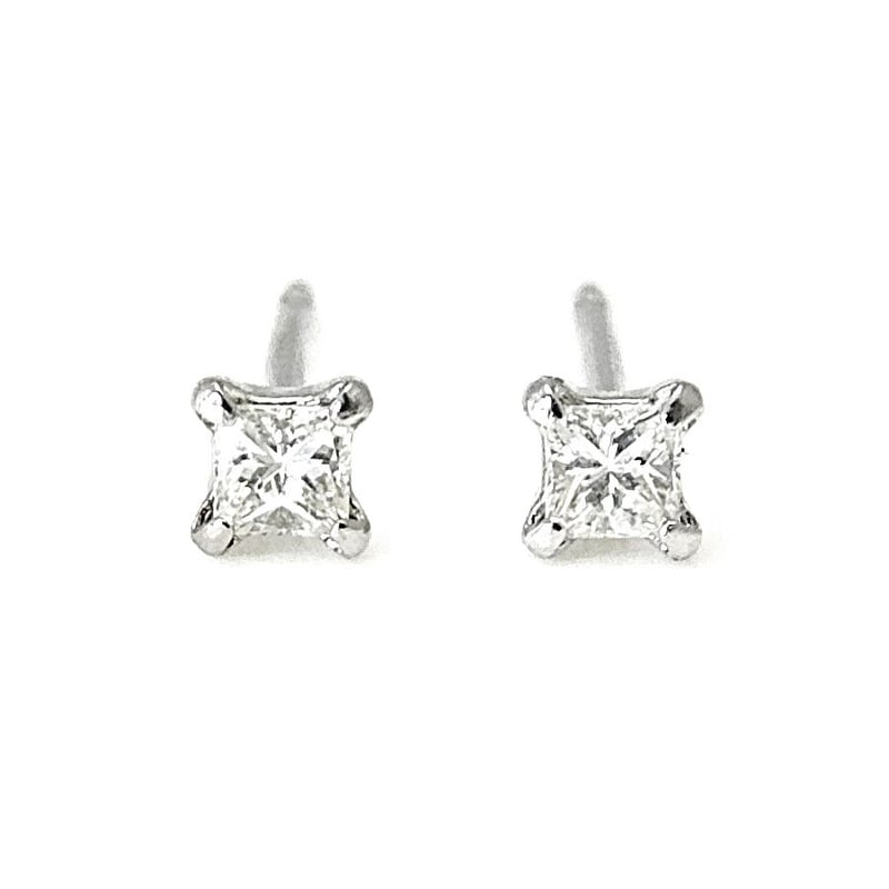 Pure(ピュア) Pt900 プリンセスカット ダイヤモンド ピアス 0.08 Pure(ピュア) Pt900 プリンセスカット ダイヤモンド ピアス 0.08