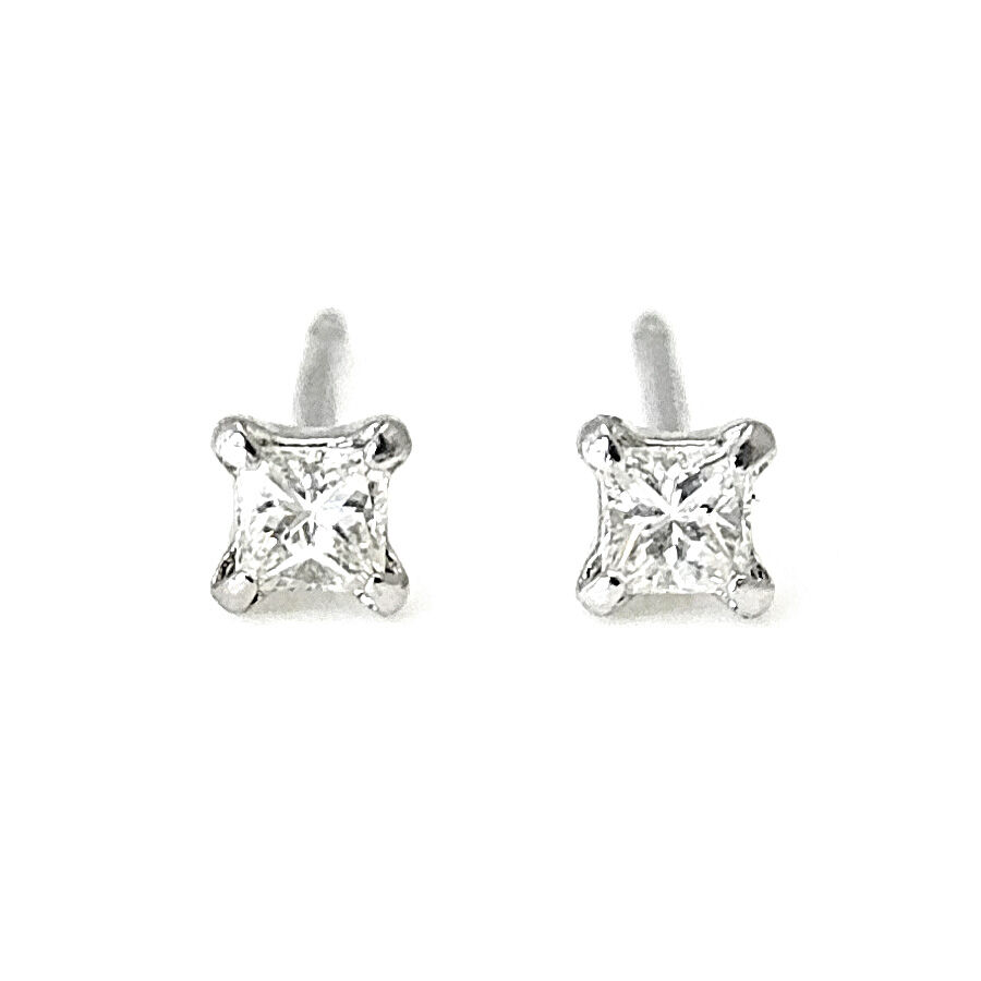 Pure(ピュア) Pt900 プリンセスカット ダイヤモンド ピアス 0.08 Pure(ピュア) Pt900 プリンセスカット ダイヤモンド ピアス 0.08