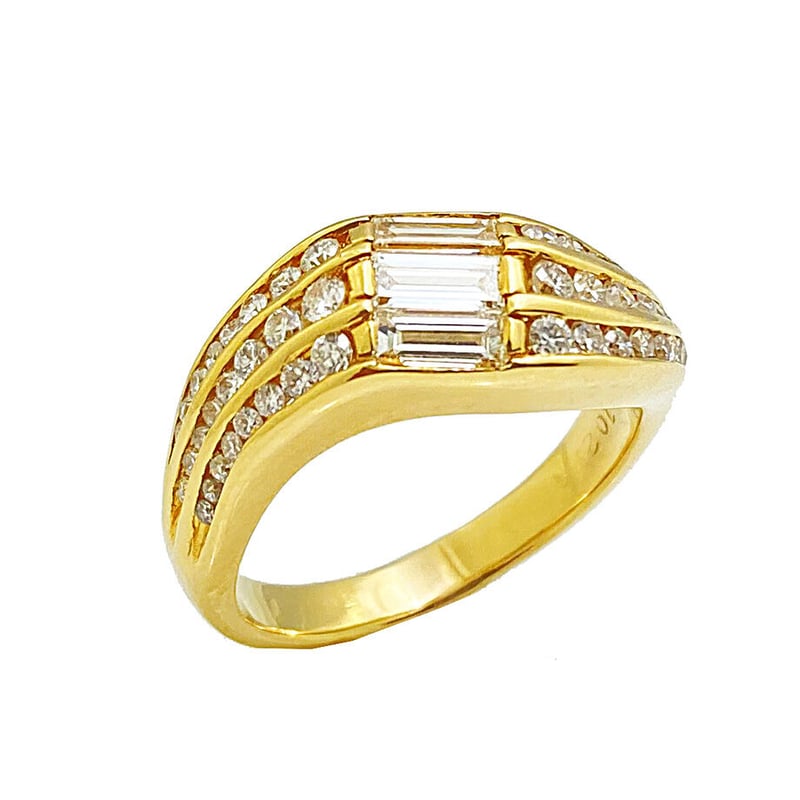 K18 YG イエローゴールド ダイヤモンドリング 指輪 1.02ct | Jewel HOTTA