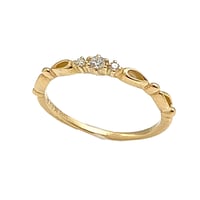 K18 PG ピンクゴールド ダイヤモンド リング 0.24 0.09ct H&C 指輪 |