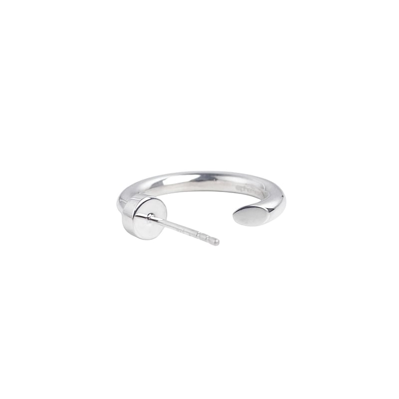 EPHEMERAL STUD HOOP PIERCE SILVER フープピアス stud hoop pierce (silver) | ephemeral web shop