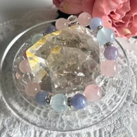 【アクアマリン＆ローズクォーツ＆ガネーシュヒマール】💎魅力を引き出し、幸運と豊かさを運ぶ