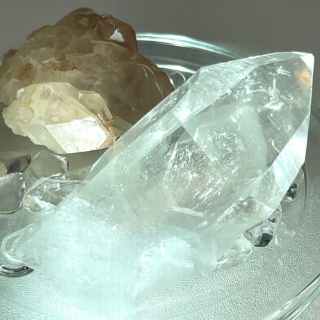 ヒマラヤ産マニカラン水晶セット（クリア＆ピンククォーツ）