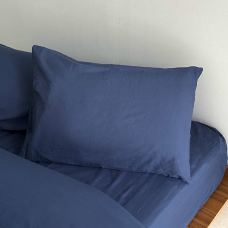 beddingsets-03054　blue 無地 布団カバーセット
