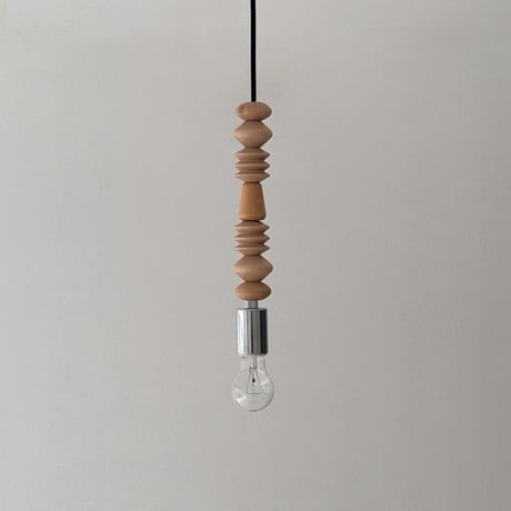 light-03360　wood block シルバーソケット ペンダントライト 口金E26
