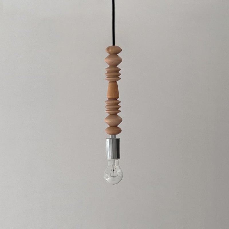 light-03360 wood block シルバーソケット ペンダントライト 口金E26