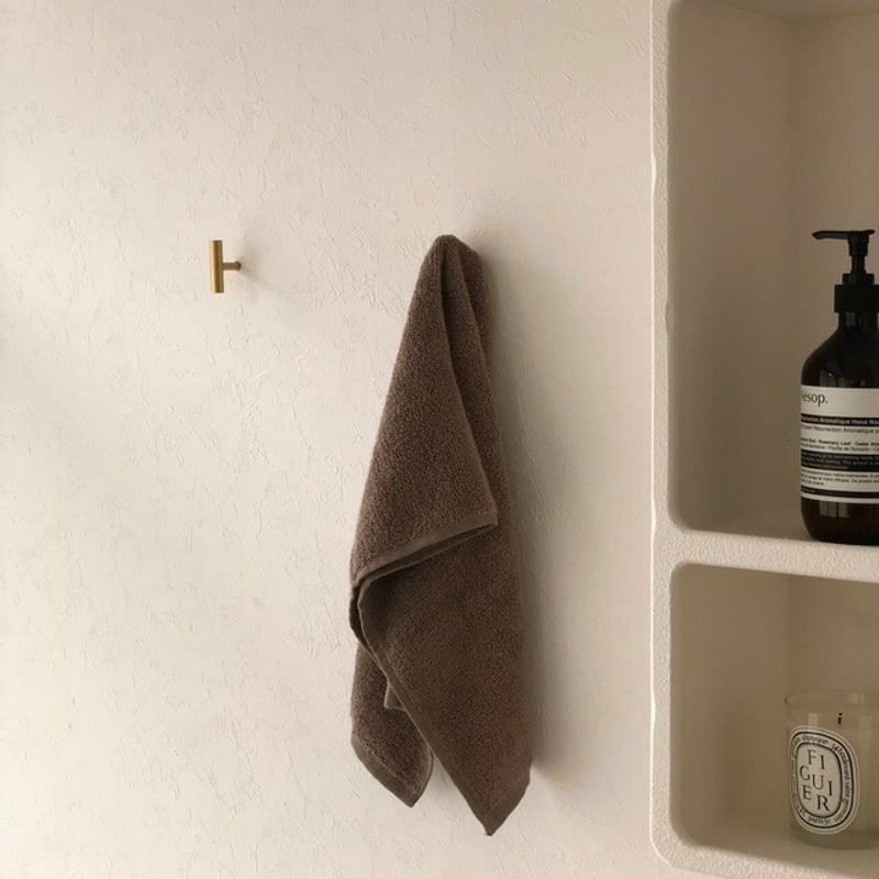 墨　夫子壁　孔子 wallhook-03005 T字 真鍮 ブラス ウォールフック F 縦横兼用 1cm