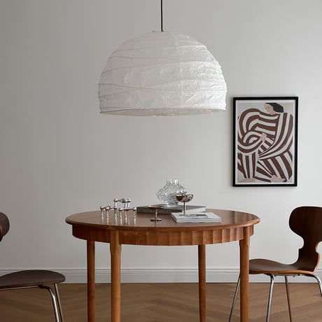 light-03300　hemisphere Rice Paper Shade 和紙 ペンダントライト