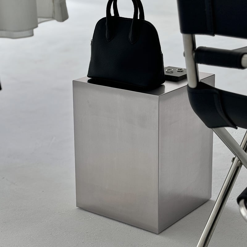 table-03166 ステンレス スクエア サイドテーブル スツール H40 W30 | A