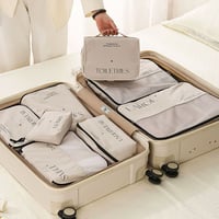 travel-03009　レタリング トラベルポーチ パッキングオーガナイザー 個別売り