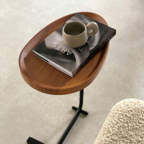 table-03033　 One leg ウッド アイアン サイドテーブル
