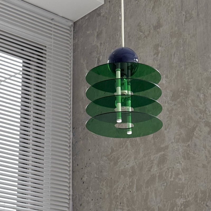 light-03372 Acrylic Flying Saucer ペンダントライト 口金E1