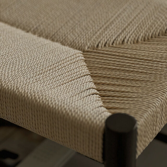 chair-03037 ブラック ペーパーコード ベンチ | ART OF BLACK