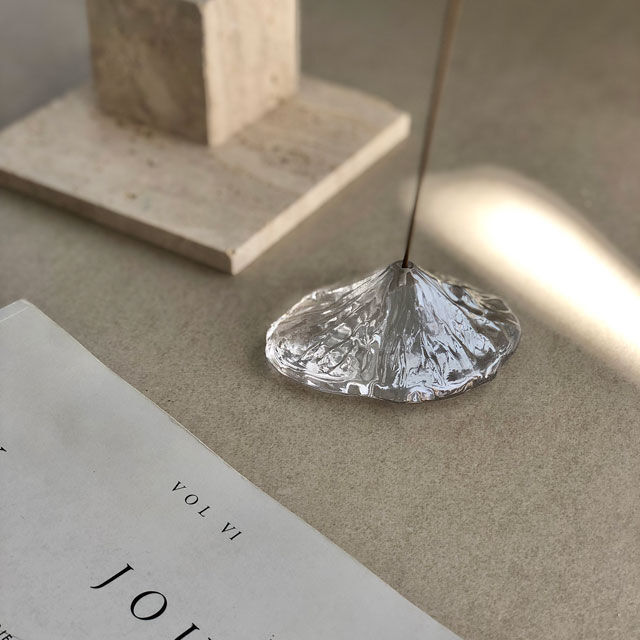 en.glassdesign インセンスホルダー en.glassdesign インセンスホルダー Glass Incense Holder