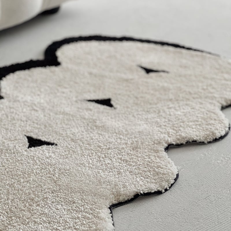 rug-03085 モノトーン ラグ 44cm×69cm / 65cm×105cm | ART