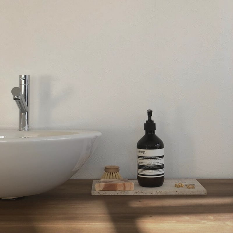 plate-03059 イタリア産 天然大理石 トラバーチン ストーン プレート