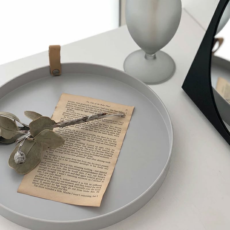 tray-03089 サークルトレー エコレザーストラップ トレイ | ART OF BLACK