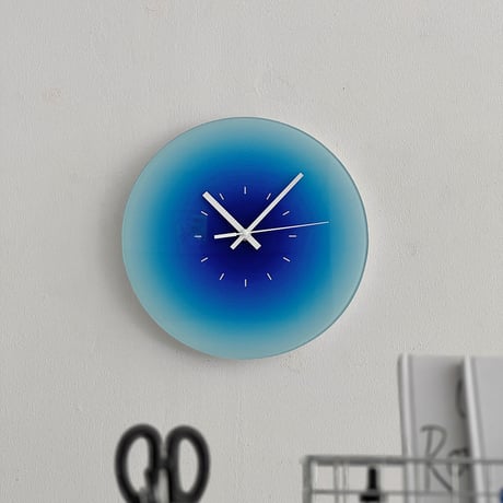 clock-03056　グラデーション フレームレス 掛け時計 静音
