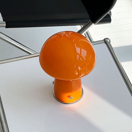 light-03243　USB カラーガラス マッシュルーム テーブルランプ LED