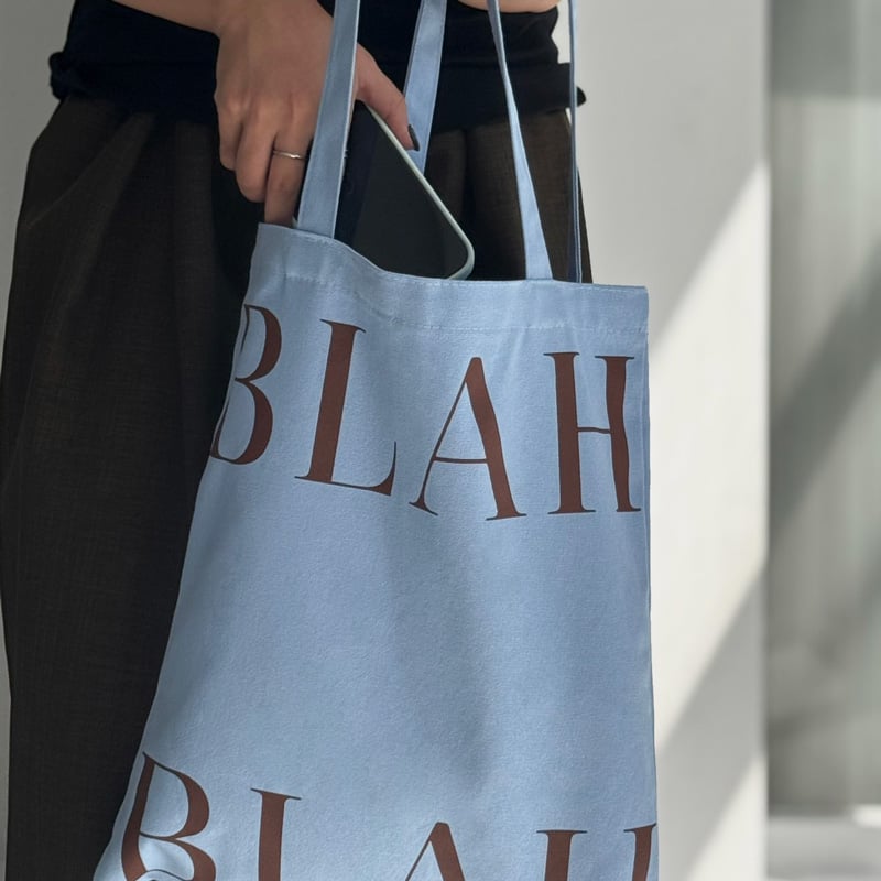 bag-03117 BLAH ブルー×ブラウン トートバッグ | ART OF BLACK