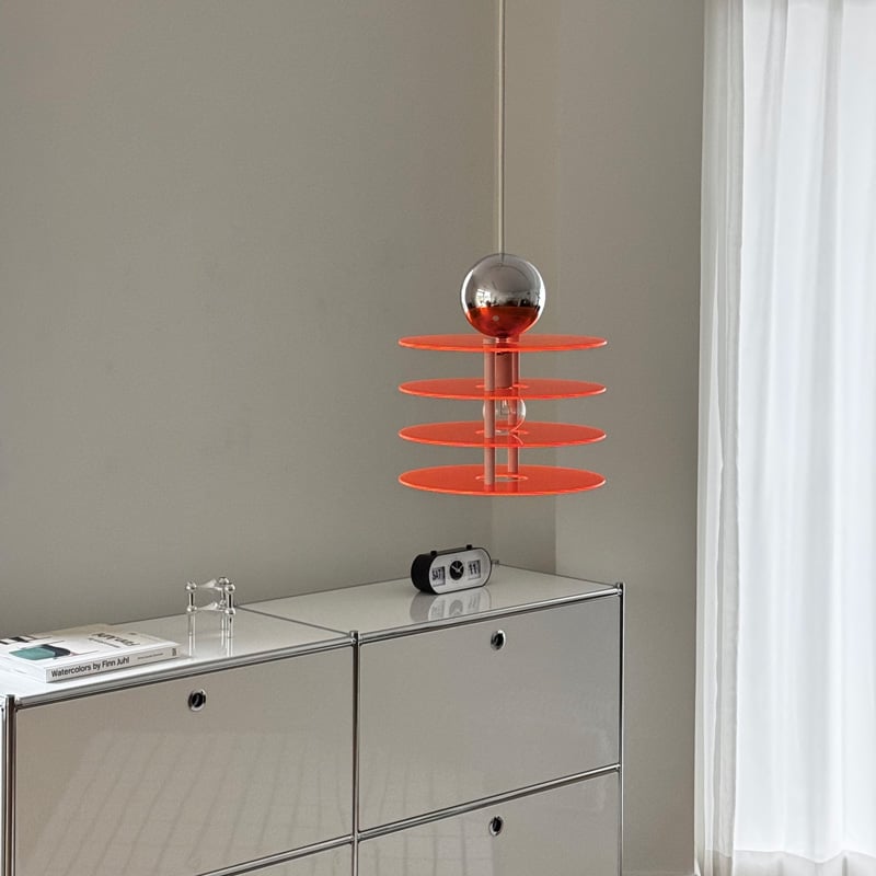 light-03372 Acrylic Flying Saucer ペンダントライト 口金E1