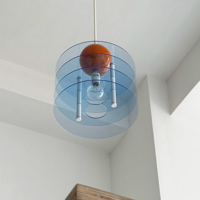 light-03372 Acrylic Flying Saucer ペンダントライト 口金E1