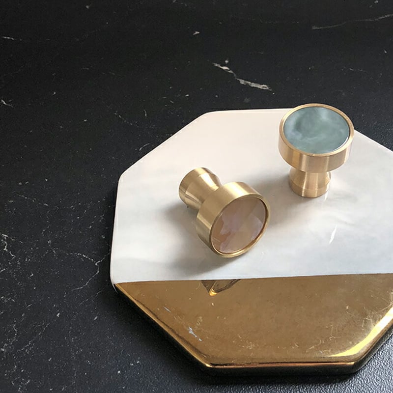 wall-03004 ウォールフック 真鍮 ゴールド 2cm マーブル 壁飾り | ART O