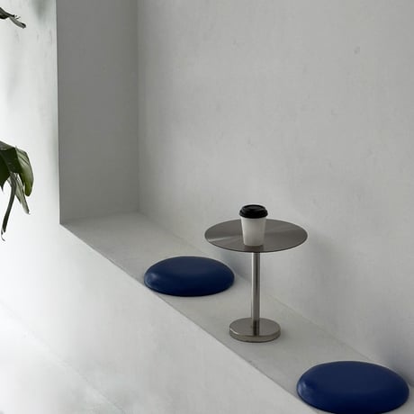 table-03183　ステンレス ラウンド ミニテーブル 直径30cm 高さ30cm