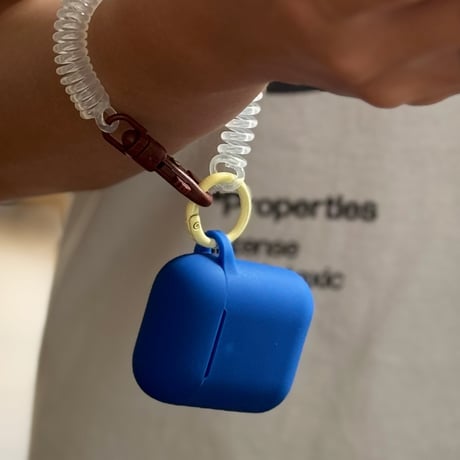 airpods-03006　マルチカラー コイルストラップ付き AirPods ケース