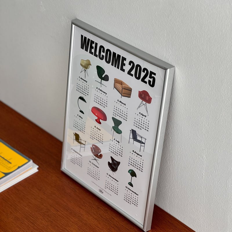 poster-03127 Mid-Century Style 2025年 カレンダー 70×5
