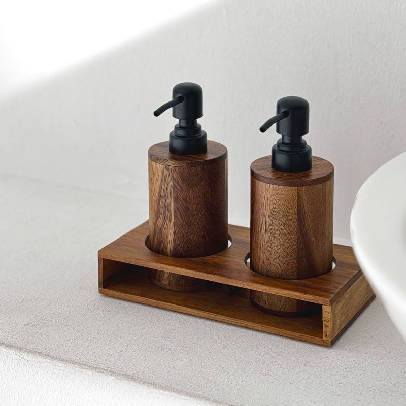 soapbottle-03049 天然木 ブラックウォールナット ソープ