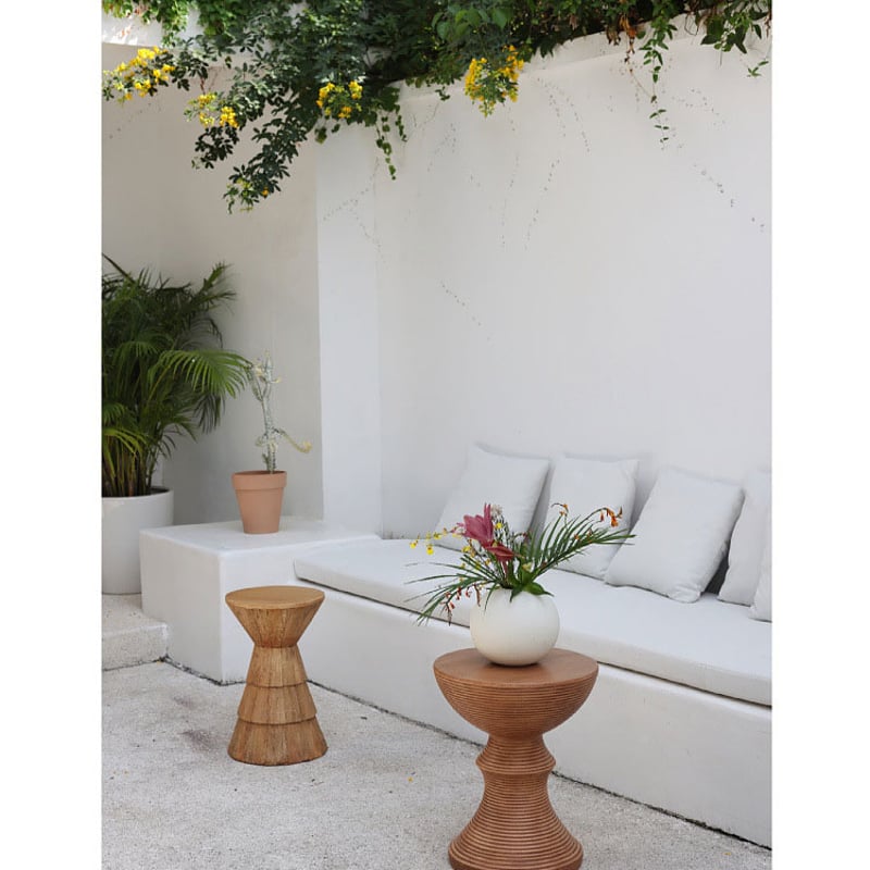 ART OF BLACK】 One leg ウッド アイアン サイドテーブル 楽天