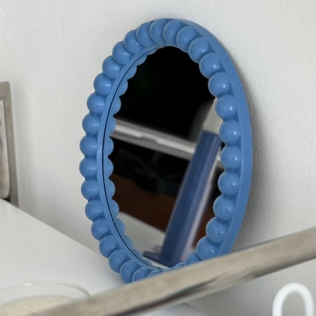 mirror-03150　ラウンド ドット フレーム ミラー 直径25cm