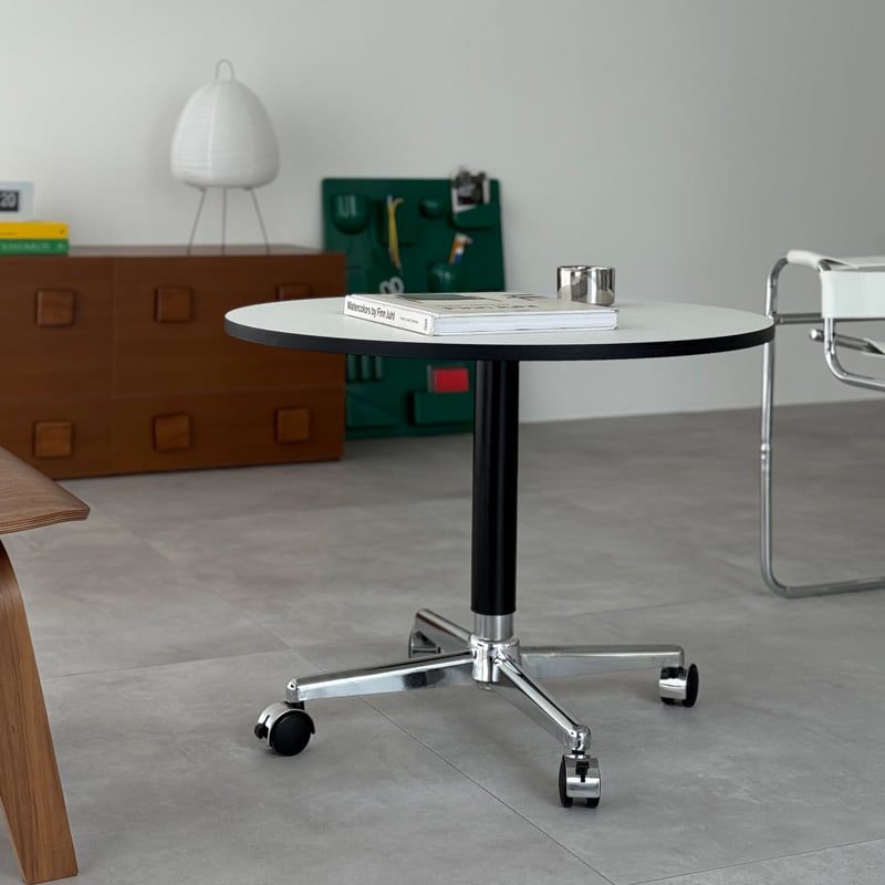 table-03188 ラウンドテーブル ホワイト 直径70cm | ART OF BLACK