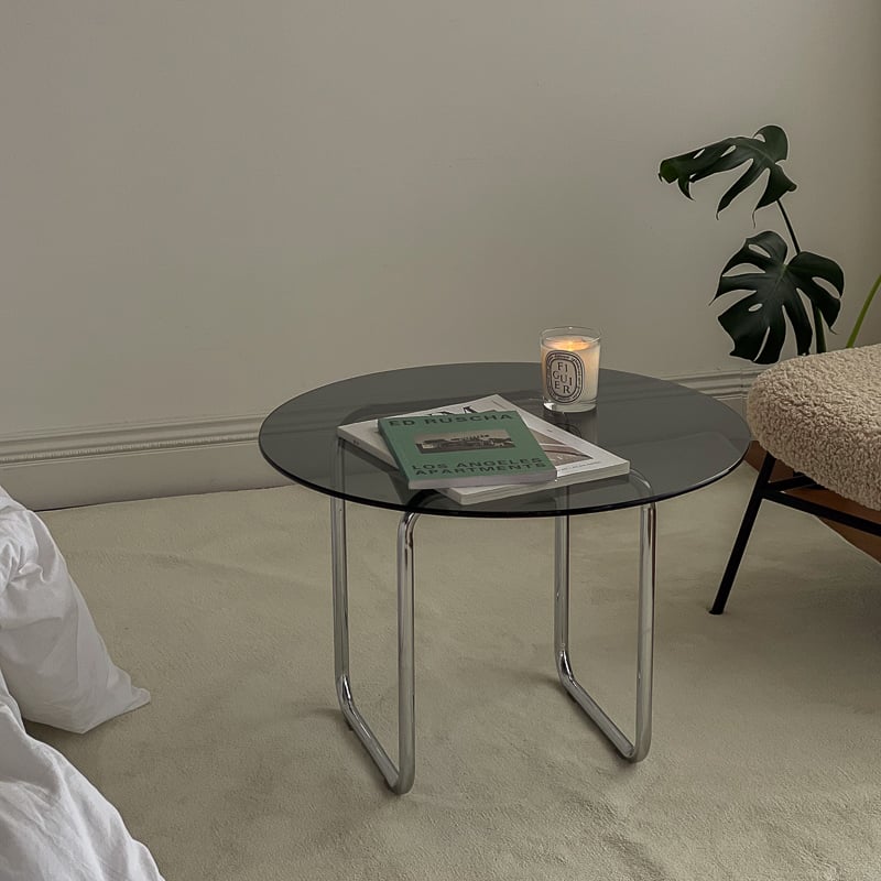 【art of black】ラウンドガラステーブル60センチ 楽天市場】ラウンドガラス リビングテーブル 60cm【ART OF BLACK