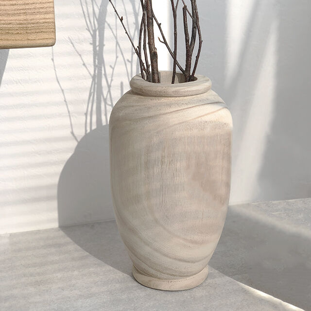flowervase-03108 rustic pot large ウッド フラワーベース ド