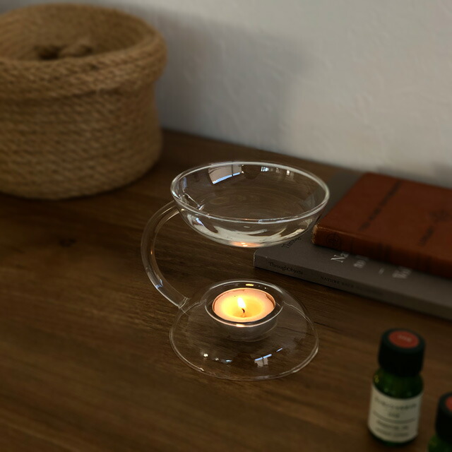 アロマポット　 オイルウォーマー #大理石 aromapot-03003 ガラス アロマポット オイルウォーマー | ART OF