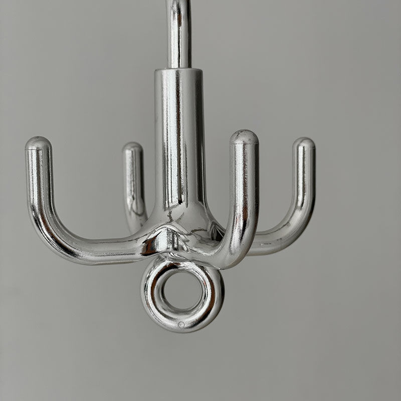 wall-03079 360度回転 シルバータコ足ハンガーフック 2個セット | ART