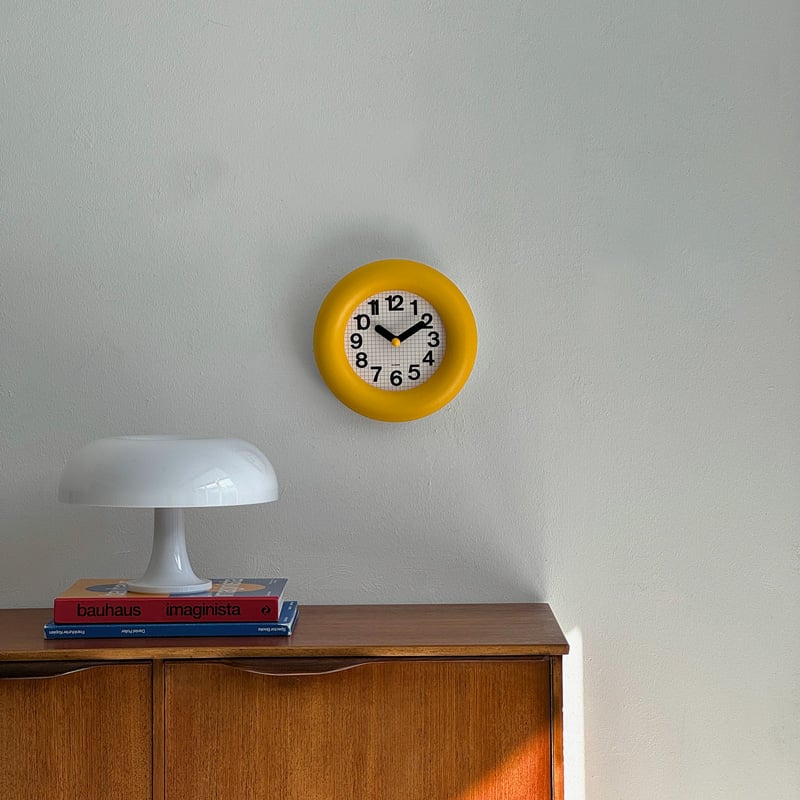 予約販売2月中旬～2月下旬頃発送予定 clock-03074 yellow ラウンド