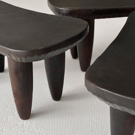 予約販売7月下旬～8月上旬頃発送予定　stool-03018　SENUFO STOOL 木彫りアフリカンスツール
