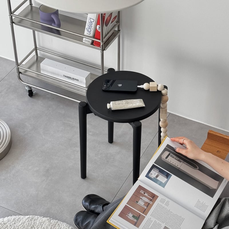 一部予約商品】 stool-03054 強化プラスチック ラウンドスツール | ART