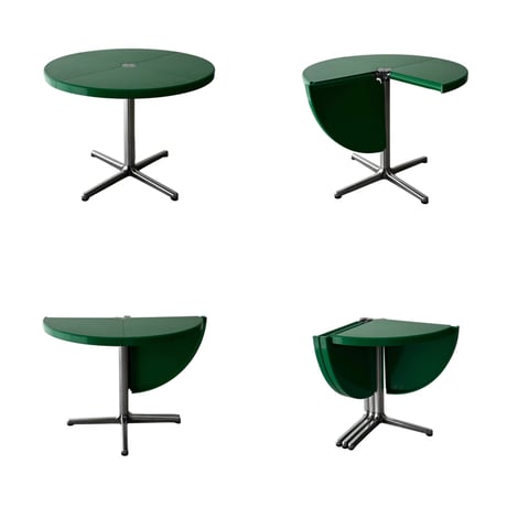 予約販売6月上旬～6月中旬頃発送予定　table-03226　Folding Table 折り畳み ラウンド テーブル 95cm