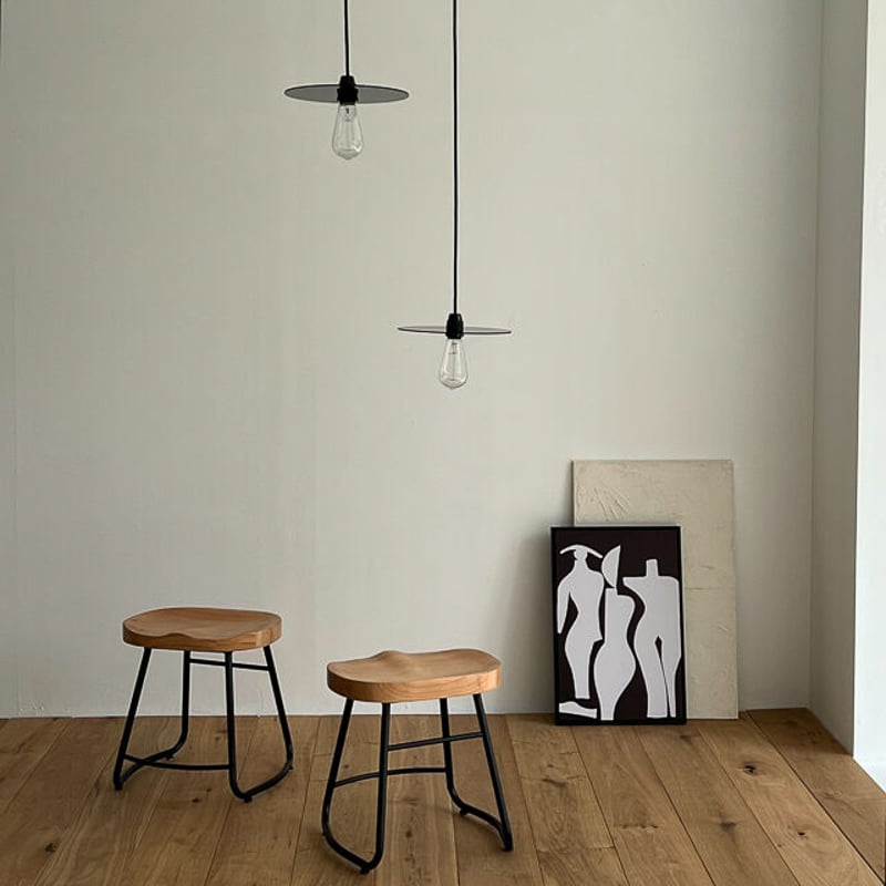 light-03195 クリアブラック フラットシェード ペンダントライト 口金