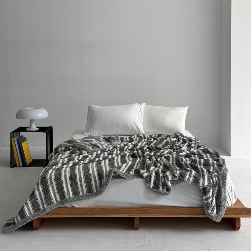 blanket-03050 ストライプ ブランケット 毛布 200×180 | ART OF blanket-03050 ストライプ ブランケット 毛布 200×180 | ART OF