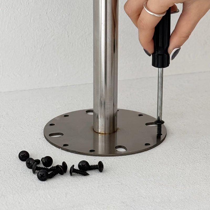 table-03183 ステンレス ラウンド ミニテーブル 直径30cm 高さ30cm | A