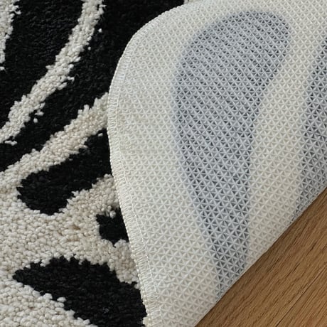 rug-03082　shell モノトーン ラグ 40cm×64cm / 70cm×111cm