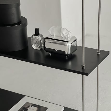 予約販売6月下旬～7月上旬頃発送予定　tissuebox-03031　シルバー ティッシュケース