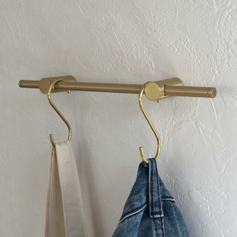 wall-03059 真鍮 ハンガーバー | ART OF BLACK