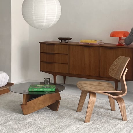 予約販売6月中旬～6月下旬頃発送予定　table-03176　ウッドベース ラウンドガラス コーヒーテーブル 70cm