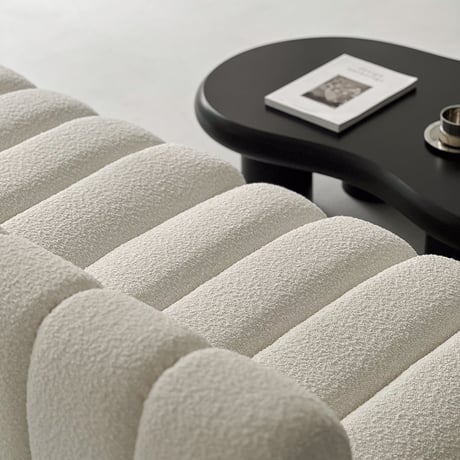 sofa-03003　受注販売　ブークレ モジュールソファ オフホワイト W75cm